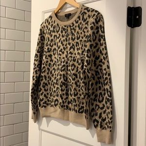 J.Crew animal print sweater